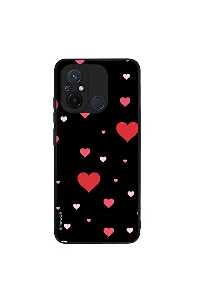 Sonique Θήκη Heart Series για Xiaomi Redmi 12C Μαύρο
