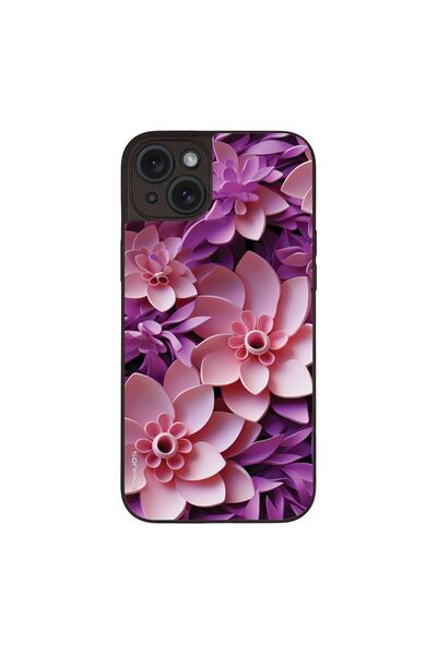 Sonique Θήκη 3D Flower Series για Apple iPhone 15 Plus Ροζ