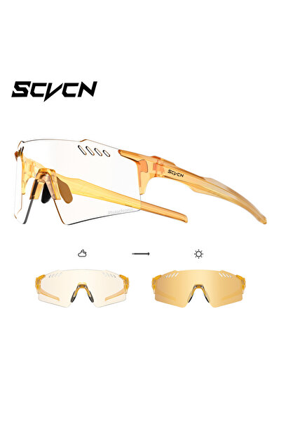 Choice12 Photochromic GOLD-08 SCVCN Photochromic Hiking Eyewear Fashion Rimle...