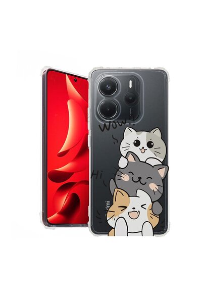 bestcase ¬Æ Husa pentru Xiaomi Redmi Note 14 4G, Anti Shock 1.5MM, Cat Wow, P...