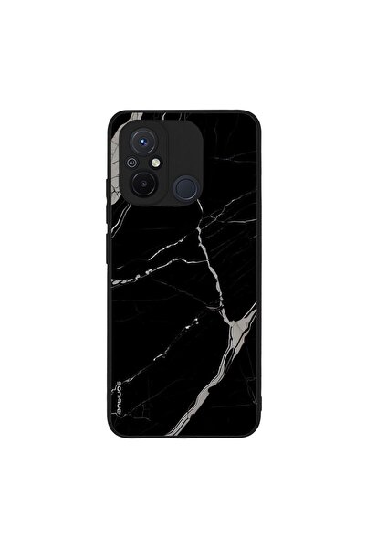Sonique Θήκη Marble Series για Xiaomi Redmi 12C Μαύρο
