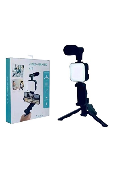 Generic AY-49 Video-Making Kit 6 in 1 for iPhone and Android, with Mini LED L...