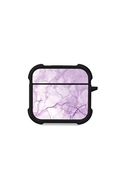Sonique Θήκη Σιλικόνης Marble Series για AirPods 4 Βιολετί