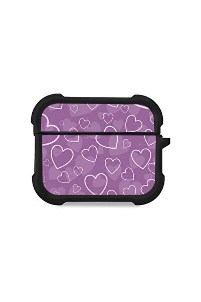Sonique Θήκη Σιλικόνης Heart Series για AirPods Pro / Pro 2 Βιολετί