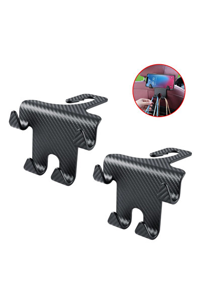 Choice5 2 Pcs Upgraded B 1-4Pcs Car Seat Headrest Hook 4 Pack Hanger Storage ...
