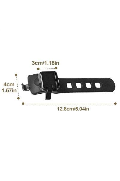 Choice Black Cycling Light Strap Silicone Light Mount Band Cycling Tail Light...