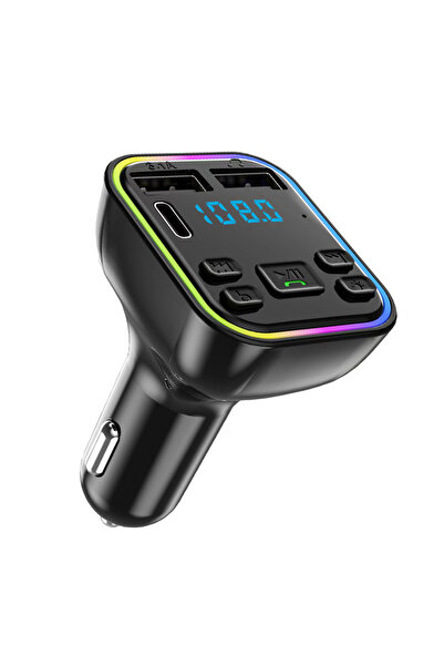 Choice G38 Car Bluetooth 5.0 FM Transmitter PD Type-C Dual USB 3.1A Fast Char...