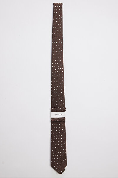 PAULMARK Men's Polka Dot Patterned Tie