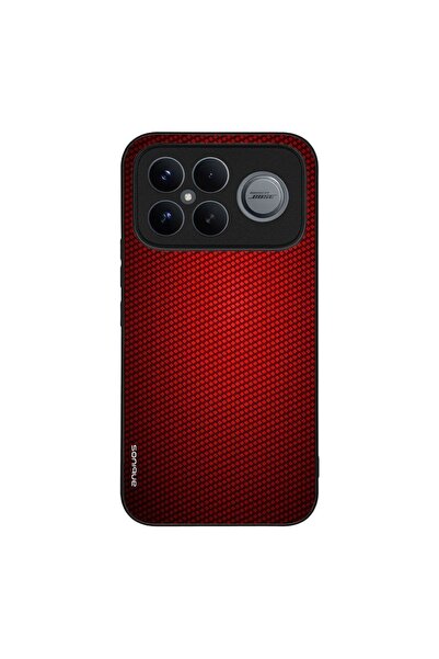 Sonique Θήκη Carbon Series για Xiaomi Poco F8 Ultra 5G Κόκκινο