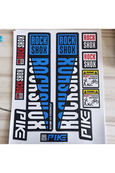 Choice3 bluewhite1set 1set SRAM Pike MTB Fork Stickers Waterproof Color Chang...