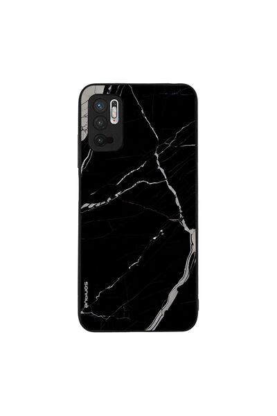Sonique Θήκη Marble Series για Xiaomi Redmi Note 10 5G / Poco M3 Pro 5G Μαύρο