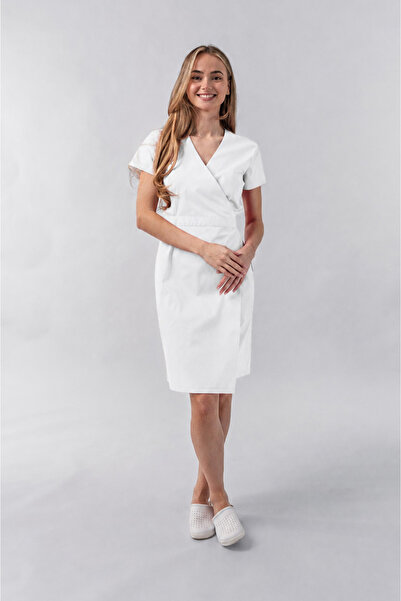 Masstex Andra Medical Gown Kimono Type – Women's Medical Gown with Adjustable...