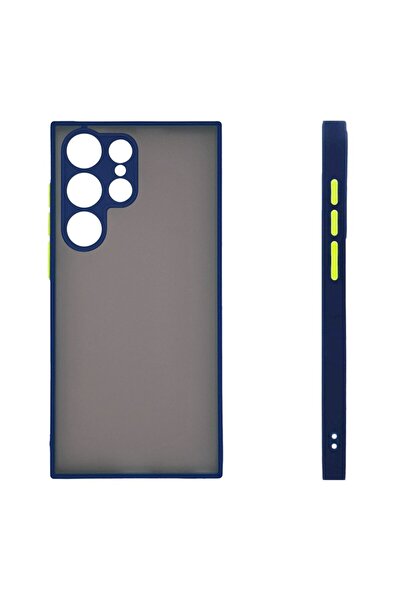 Sonique Θήκη Σιλικόνης Color Button Bumper Samsung Galaxy S23 Ultra Μπλέ