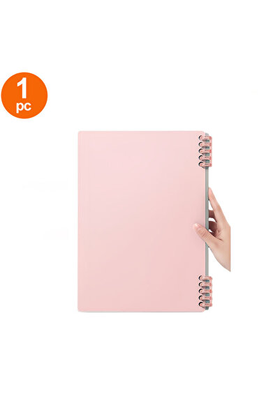 Choice1 Red 1-Piece Morandi Color Loose-Leaf Notebook Set, 120-Page Loose-Lea...