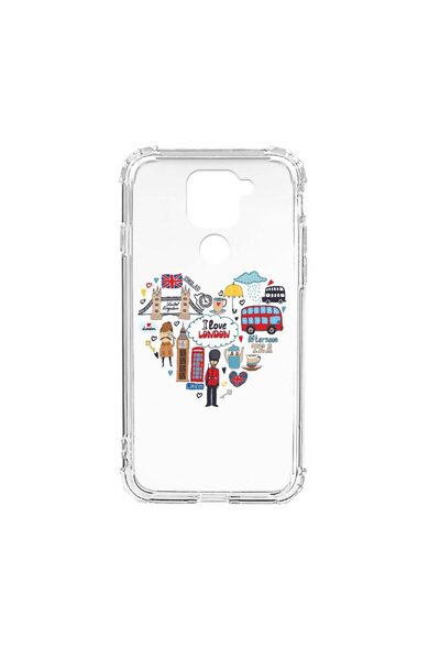 bestcase Антишоков силиконов калъф, съвместим с Xiaomi Redmi Note 9 4G, Обича...