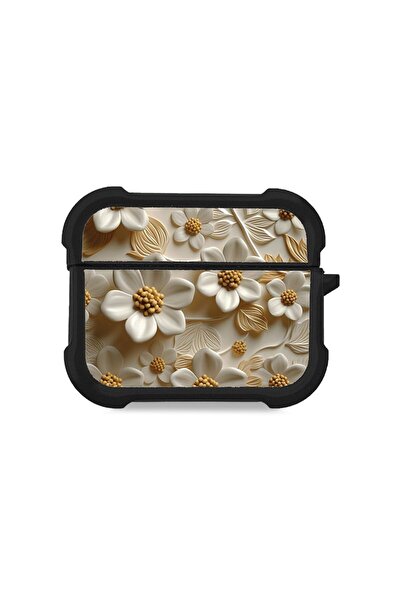 Sonique Θήκη Σιλικόνης 3D Flower Series για AirPods Pro / Pro 2 Λευκό