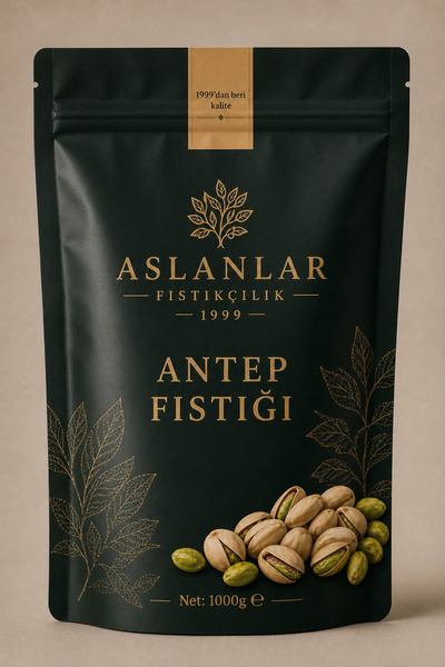 AslanlarFıstıkçılık27 Taze Kavrulmuş Antep Fıstığı 1000gr