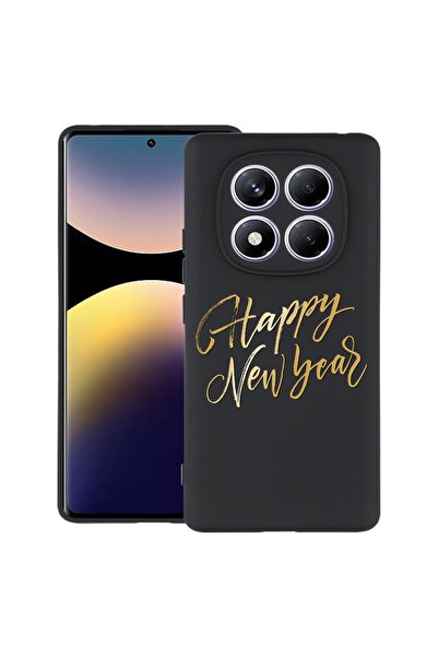 bestcase ¬Æ Husa pentru Xiaomi Redmi Note 14 Pro 4G, Happy New Year, Slim Sil...