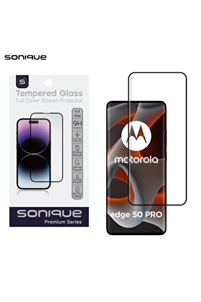 Sonique Curvy Glass Premium Series HD Full Cover 9H Motorola Edge 50 5G Μαύρο