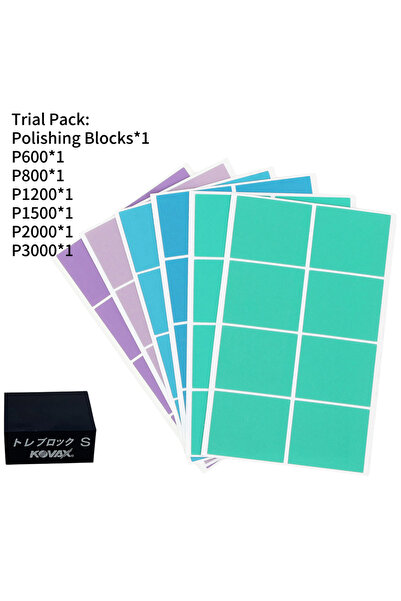 choice2 Square trial pack 25Pcs Point Sandpape with Japan KOVAX Polishing San...