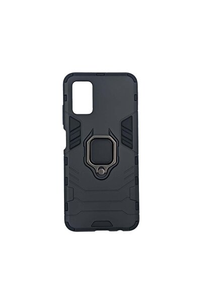 OEM Ring Armor Kickstand magnetic car holder Samsung Galaxy A03s Μαύρο