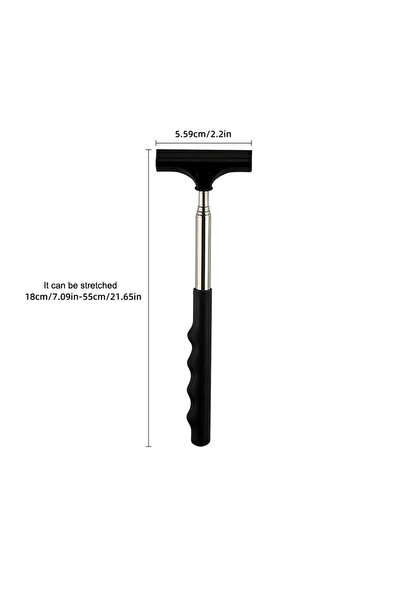 choice2 Black 1PCS Portable Mini Car Rearview Mirror Wiper Telescopic Squeege...