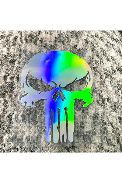 Choice1 7.7x10CM Laser 1PCSkull Pattern Motorcycle Stickers, Waterproof Vinyl...