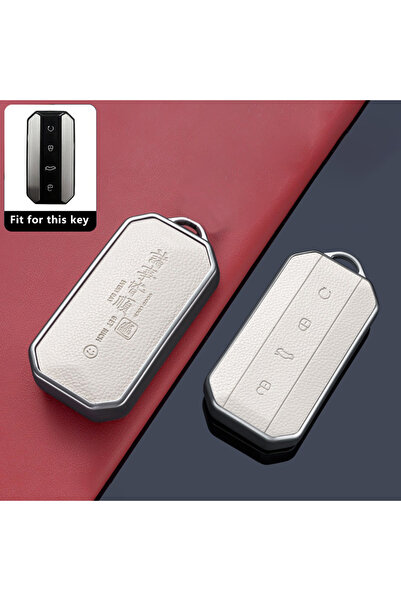 Choice3 key cover for JAECOO White-1 piece Car Key Case for Chery Jaecoo J7 7...