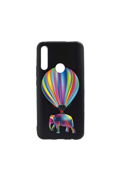 bestcase Силиконов калъф, съвместим с Xiaomi Redmi Note 8T, Дъгов слон, устой...