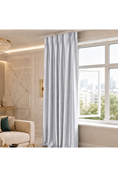 MebelPort Curtain Blackout Blackout 1/2 American Pleated Background Curtain