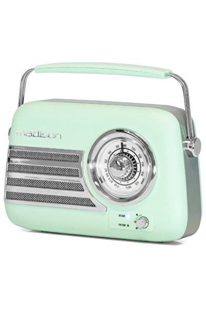 PAULMEDISON RADIO FM PORTABIL RETRO NOSTALGIA 15W CU FUNCȚIE BLUETOOTH/AUX - ...