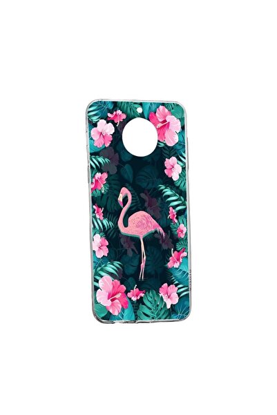 bestcase Силиконов калъф Фламинго, Флорален, Съвместим с Xiaomi Redmi Note 9 ...