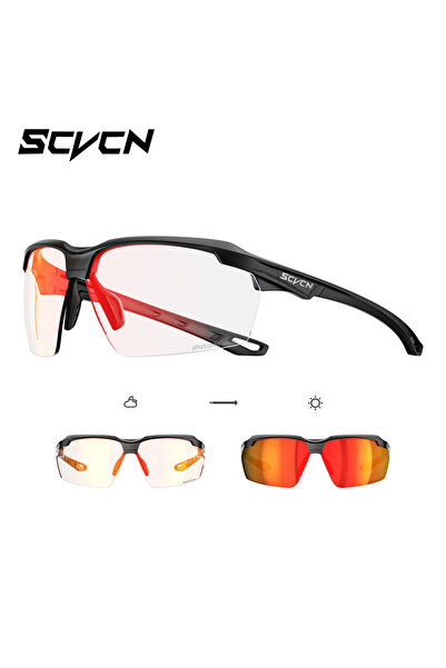 Choice4 Photochromic lens RE-1L-02 SCVCN Cycling Red Blue Photochromic Glasse...