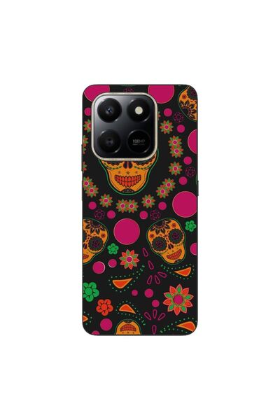 OEM Case compatible with Honor X7d Silicone Gel Tpu Model Halloween Floral Cr...