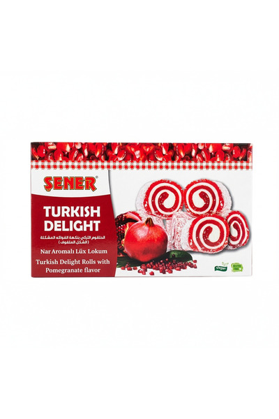 fustoqah Turkish Delight with Pomegranate Flavor - Rolled