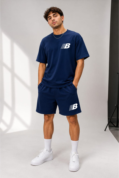 ZAVIXO - Men's T-Shirt and Shorts Set Comfortable Casual Street Style