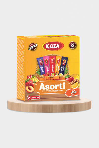 Koza Meyve Bahçesi 5'li Asorti Mix Pratik Lezzet Tek İçimlik Oralet Çayı Karı...