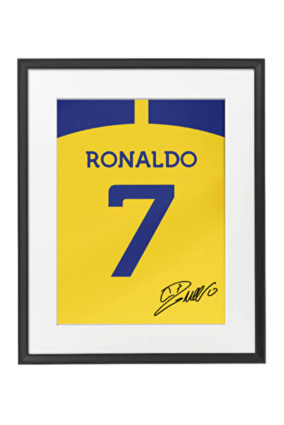 Boomah Accessories Ronaldo Al Nassr FC Autographed Jersey Poster with Frame 5...