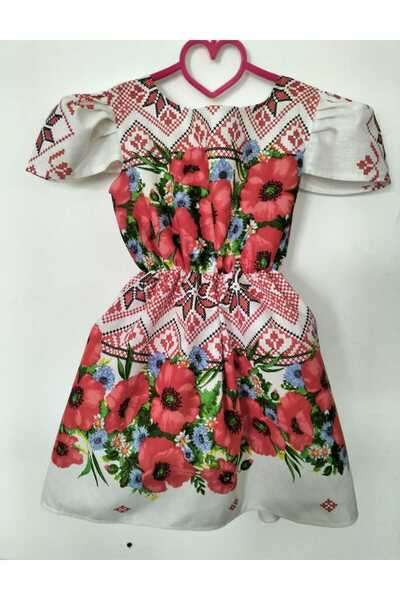 OEM Cotton dress with Patterned , for girls