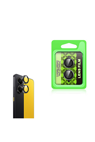 noktaks Poco X7 Pro Compatible Camera Lens Protector Cl-07 T36616 - Black