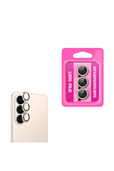 noktaks Galaxy S26 Compatible Camera Lens Protector Cl-06 T41124 - Pink-Gold
