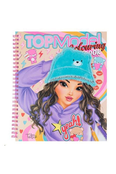 TOYFEST Top Model Kız Çocuk Boyama Defteri Spiral Ciltli Eğlenceli Aktivite v...