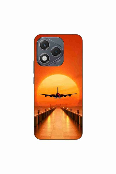 OEM Husa compatibila cu Honor 400 Lite Silicon Gel Tpu Model Airplane Sunset