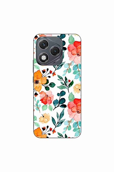 OEM Husa compatibila cu Honor 400 Lite Silicon Gel Tpu Model Painted Flowers