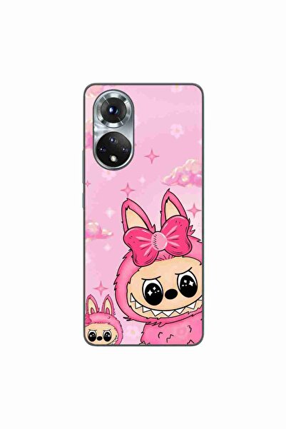 OEM Husa compatibila cu Honor 50 Silicon Gel Tpu Model Labubu Pink Fantasy