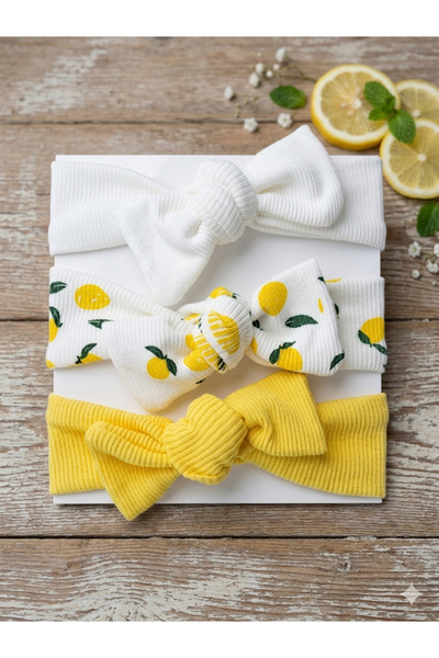 Baby Bakkal Baby Bandana Set (3 Pieces) (for Babies between 0-12 Months)