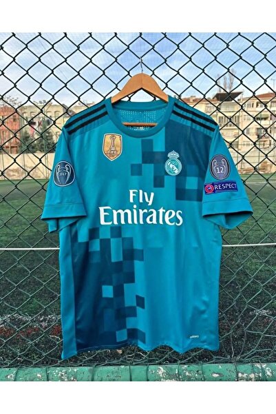 Maharet Real Madrid 2017/18 Sezonu Sergio Ramos Deplasman Forması (Turkuaz)