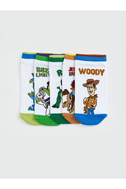 LC Waikiki Ciorapi pentru băieți cu imprimeu Toy Story asortat, pachet de 5