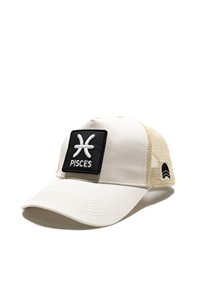 all hats Pisces Patch Detailed Mesh Cap |   Sports Hat Suitable for Daily Use
