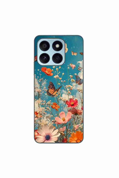 OEM Husa compatibila cu Honor X8b Silicon Gel Tpu Model Flori si Fluturi